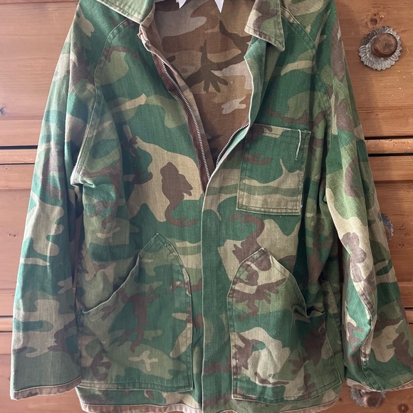 Vintage 60’s Ranger Grail Reversible Camouflage Jacket Size Medium - Picture 1 of 14